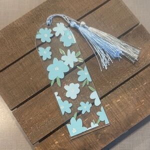 Floral Bookmark with Tassel